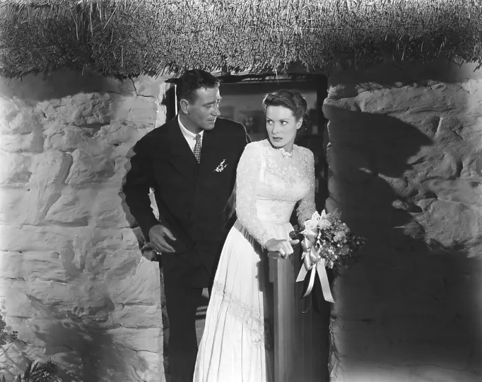 Framed Print : THE QUIET MAN, John Wayne, Maureen O'Hara, 1952
