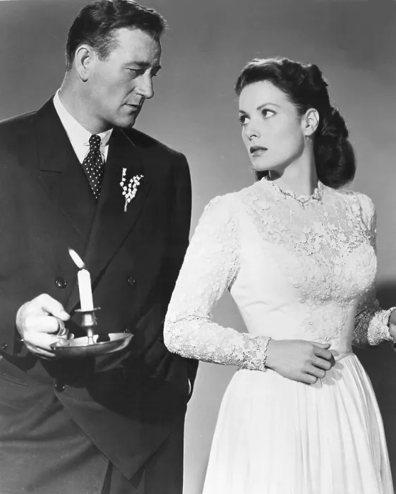 Framed Print : THE QUIET MAN, John Wayne, Maureen O'Hara, 1952