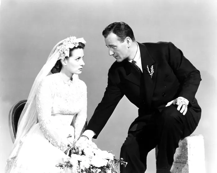Framed Print : THE QUIET MAN, Maureen O'Hara, John Wayne, 1952