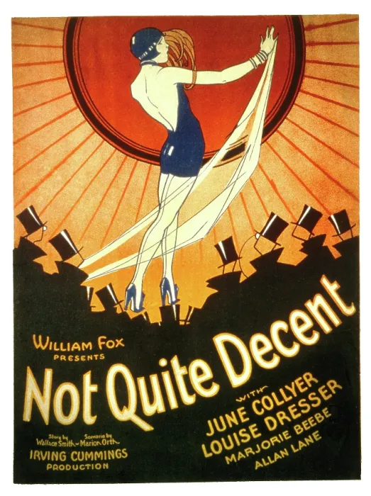 Framed Print : NOT QUITE DECENT, June Collyer, 1929