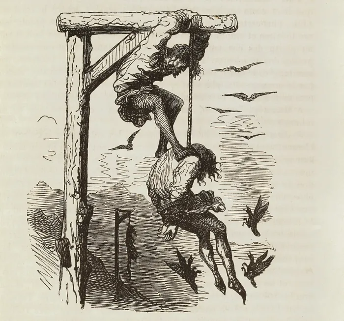 Framed Print : RABELAIS, Franois (1494-1553); Dore, Paul Gustave (1832-1883). Gargantua and Pantagruel. 1854. The uses of pantagruelion. Etching. SPAIN. Barcelona