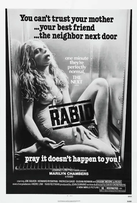 Framed Print : RABID, US poster, Marilyn Chambers, 1977