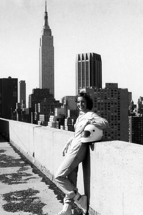 Framed Print : Racecar driver Janet Guthrie, the first woman to be nominated as an entrant to the Indy 500, relaxes on a New York rooftop. March 1976. Courtesy: CSU Archives / Everett Collection Framed Print : Racecar driver Janet Guthrie, the first woman to be nominated as an entrant to the Indy 500, relaxes on a New York rooftop. March 1976. Courtesy: CSU Archives / Everett Collection