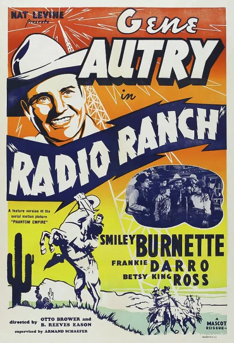 Framed Print : RADIO RANCH, (aka MEN WITH STEEL FACES), US poster, Gene Autry (top), 1940 Framed Print : RADIO RANCH, (aka MEN WITH STEEL FACES), US poster, Gene Autry (top), 1940