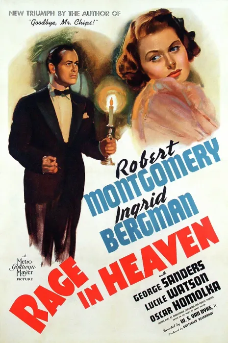 Framed Print : RAGE IN HEAVEN, Robert Montgomery, Ingrid Bergman, 1941 Framed Print : RAGE IN HEAVEN, Robert Montgomery, Ingrid Bergman, 1941