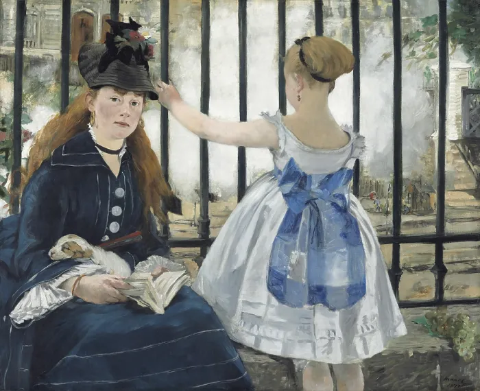 Framed Print : The Railway, by Edouard Manet, 1873, French painting, oil on canvas Framed Print : The Railway, by Edouard Manet, 1873, French painting, oil on canvas