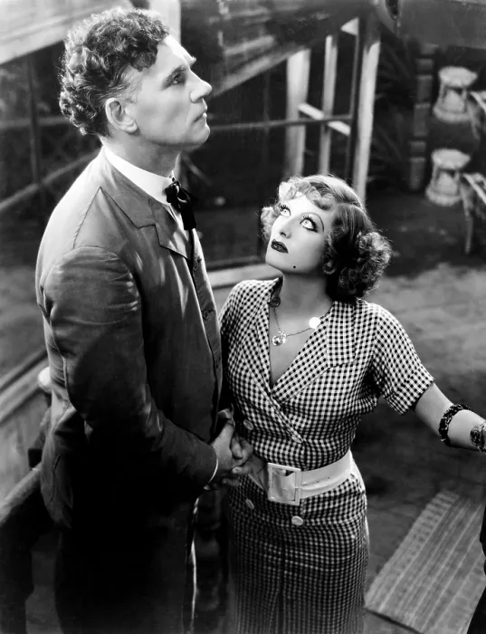 Framed Print : RAIN, from left, Walter Huston, Joan Crawford, 1932