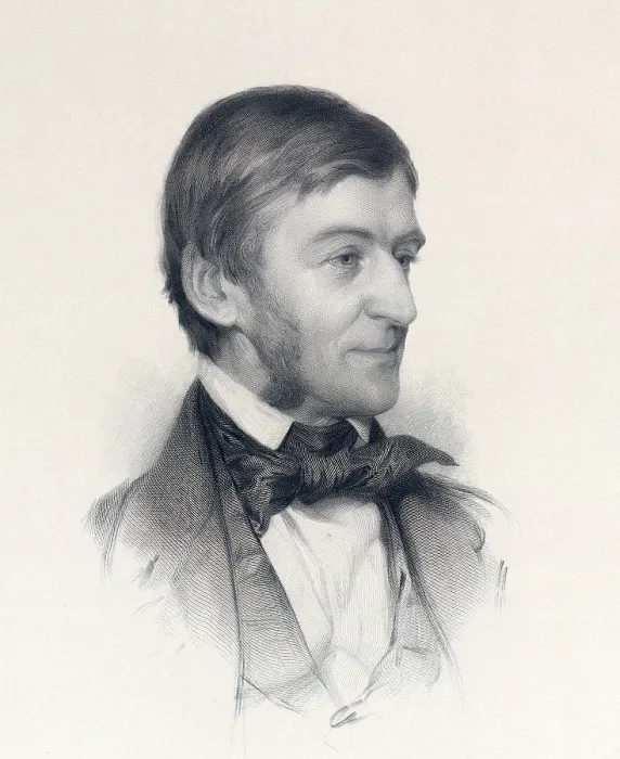 Framed Print : Ralph Waldo Emerson (1803-82) writer who espoused Transcendentalism, ca. 1878
