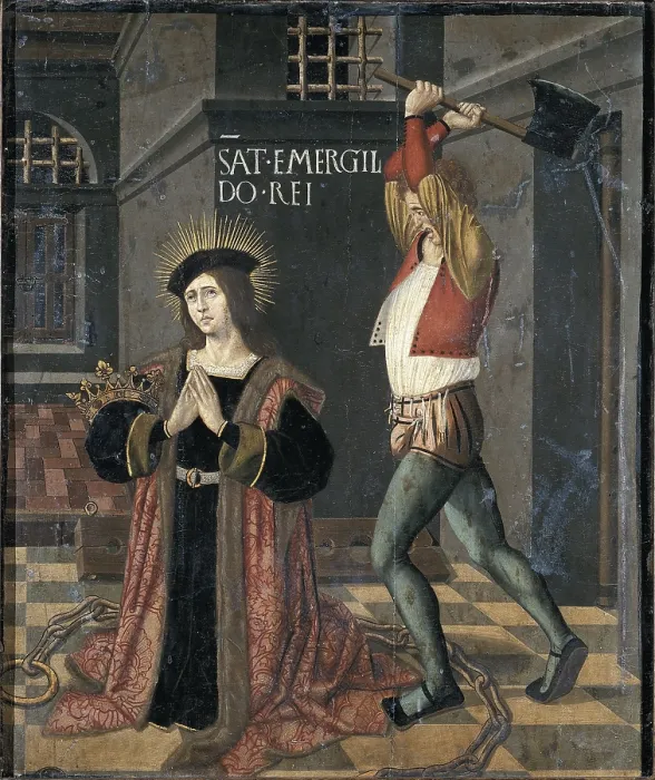 Framed Print : RAMIREZJuan; RAMIREZJuan. Degollacin de San Hermenegildo. ca. 1515; Degollacin de San Hermenegildo. ca. 1515. Altarpiece of the Polyptych of the Martyrs
