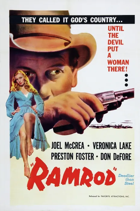 Framed Print : RAMROD, US poster art, from top: Joel McCrea, Veronica Lake, 1947 Framed Print : RAMROD, US poster art, from top: Joel McCrea, Veronica Lake, 1947