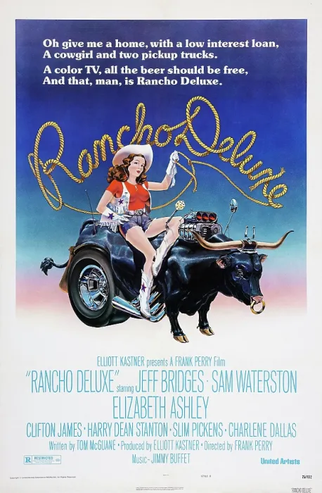 Framed Print : RANCHO DELUXE, US poster art, Elizabeth Ashley, 1975 Framed Print : RANCHO DELUXE, US poster art, Elizabeth Ashley, 1975