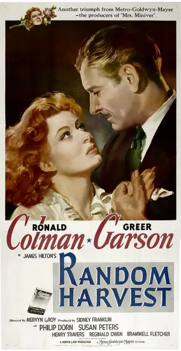 Framed Print : RANDOM HARVEST, from left: Greer Garson, Ronald Colman, 1942