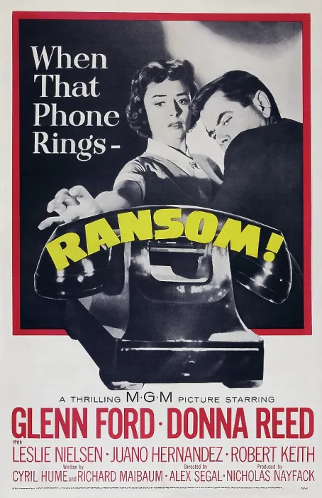 Framed Print : RANSOM!, US poster art, from left: Donna Reed, Glenn Ford, 1956 Framed Print : RANSOM!, US poster art, from left: Donna Reed, Glenn Ford, 1956