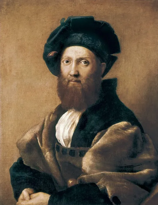 Framed Print : Raphael (1483-1520). Portrait of Baltazar Castiglione. ca. 1516. Renaissance art. Cinquecento. Oil on canvas. FRANCE. Paris. Louvre Museum Framed Print : Raphael (1483-1520). Portrait of Baltazar Castiglione. ca. 1516. Renaissance art. Cinquecento. Oil on canvas. FRANCE. Paris. Louvre Museum