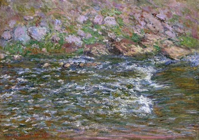 Framed Print : Rapids on the Petite Creuse at Fresselines, by Claude Monet, 1889, French impressionist oil painting Framed Print : Rapids on the Petite Creuse at Fresselines, by Claude Monet, 1889, French impressionist oil painting