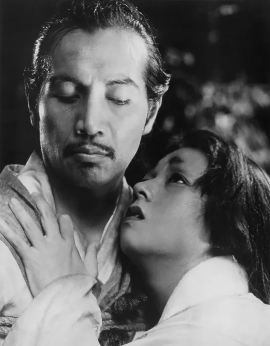 Framed Print : RASHOMON, from left: Toshiro Mifune, Machiko Kyo, 1950 Framed Print : RASHOMON, from left: Toshiro Mifune, Machiko Kyo, 1950