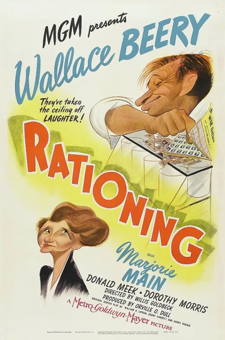 Framed Print : RATIONING, US poster art, Marjorie Main, Wallace Beery, 1944 Framed Print : RATIONING, US poster art, Marjorie Main, Wallace Beery, 1944