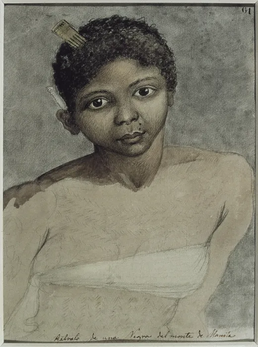 Framed Print : RAVENET, Juan (1766). Portrait of a Black Woman from Manila Mountains. 1789-1794. Philippines. Expedition of Malaspina with the corvettes Atrevida and Descubierta (1789-1794) Framed Print : RAVENET, Juan (1766). Portrait of a Black Woman from Manila Mountains. 1789-1794. Philippines. Expedition of Malaspina with the corvettes Atrevida and Descubierta (1789-1794)