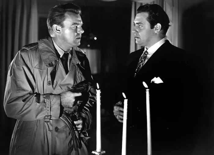 Framed Print : RAW DEAL, Dennis O'Keefe, Raymond Burr, 1948