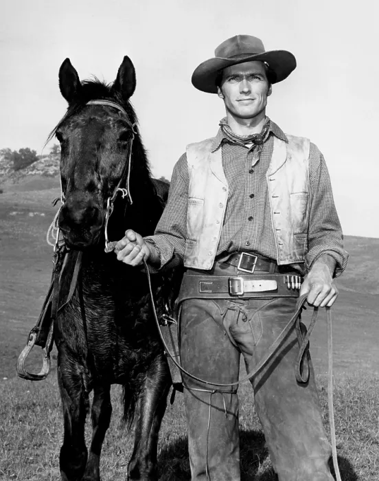 Framed Print : RAWHIDE, Clint Eastwood, 1959-1966