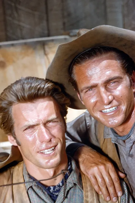 Framed Print : RAWHIDE, from left: Clint Eastwood, Eric Fleming, (1959). 1959-1966 Framed Print : RAWHIDE, from left: Clint Eastwood, Eric Fleming, (1959). 1959-1966