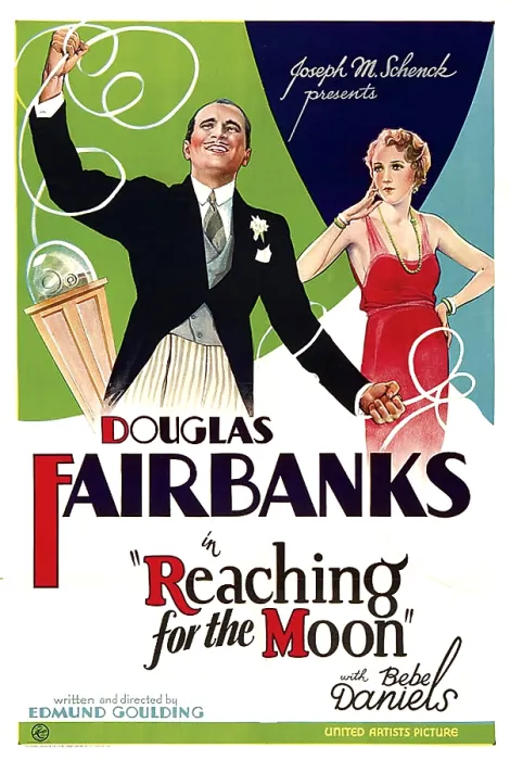 Framed Print : REACHING FOR THE MOON, from left: Douglas Fairbanks, Bebe Daniels, 1930