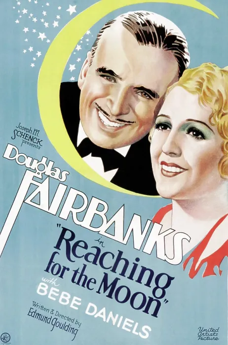 Framed Print : REACHING FOR THE MOON, from left: Douglas Fairbanks, Bebe Daniels, 1930