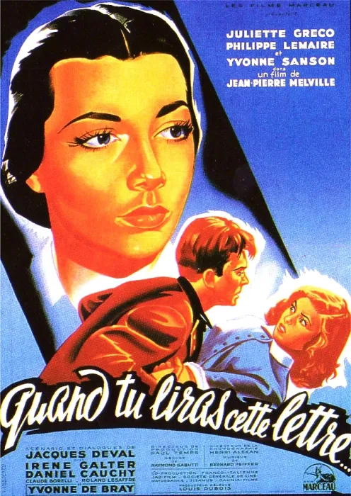 Framed Print : WHEN YOU READ THIS LETTER, (aka QUAND TU LIRAS CETTE LETTRE), French poster art, top left: Juliette Greco, 1953 Framed Print : WHEN YOU READ THIS LETTER, (aka QUAND TU LIRAS CETTE LETTRE), French poster art, top left: Juliette Greco, 1953