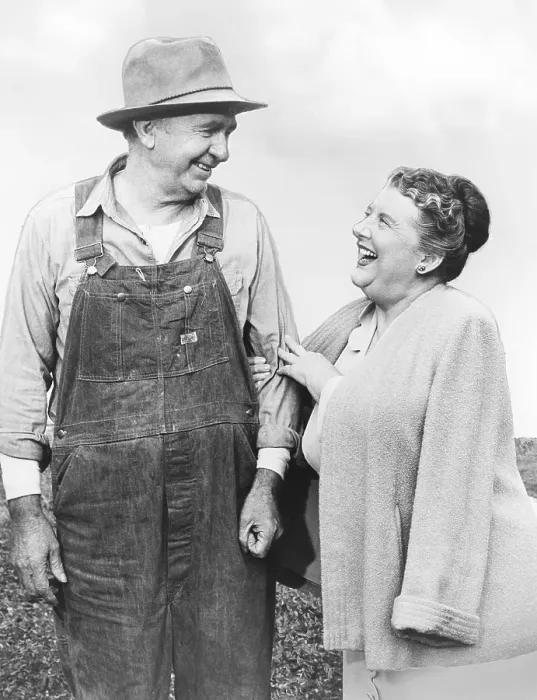 Framed Print : THE REAL MCCOYS, from left: Walter Brennan, Madge Blake, 1957-1963