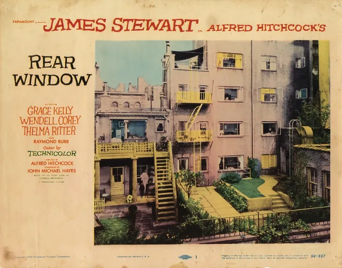 Framed Print : REAR WINDOW, 1954