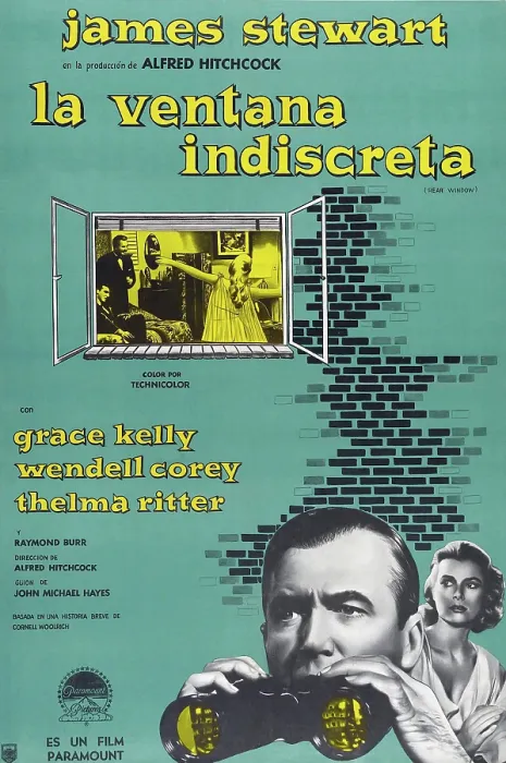 Framed Print : REAR WINDOW, (aka LA VENTANA INDISCRETA), from left: James Stewart, Grace Kelly, 1954 Framed Print : REAR WINDOW, (aka LA VENTANA INDISCRETA), from left: James Stewart, Grace Kelly, 1954
