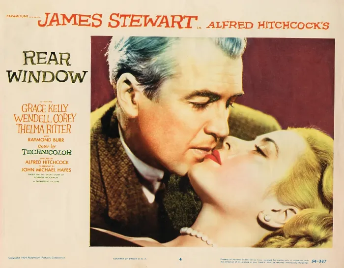 Framed Print : REAR WINDOW, from left: James Stewart, Grace Kelly, 1954 Framed Print : REAR WINDOW, from left: James Stewart, Grace Kelly, 1954