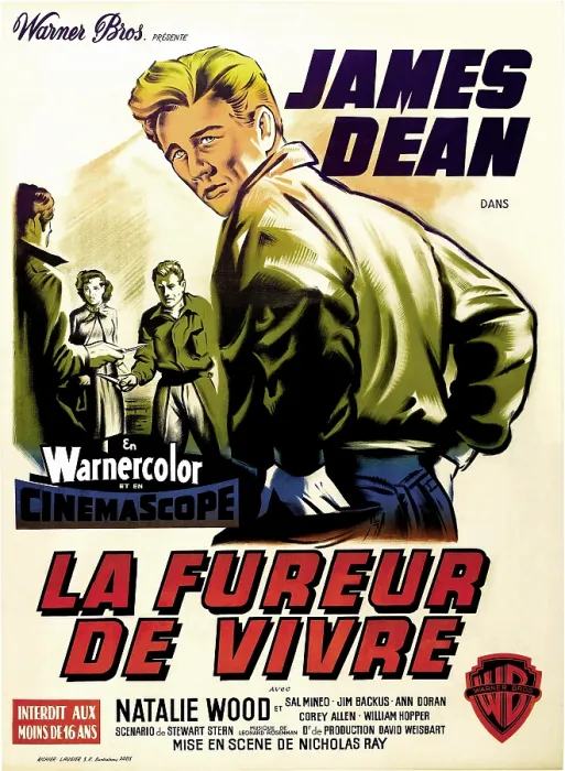 Framed Print : REBEL WITHOUT A CAUSE, (aka La FUREUR DE VIVRE), Natalie Wood, James Dean, 1955