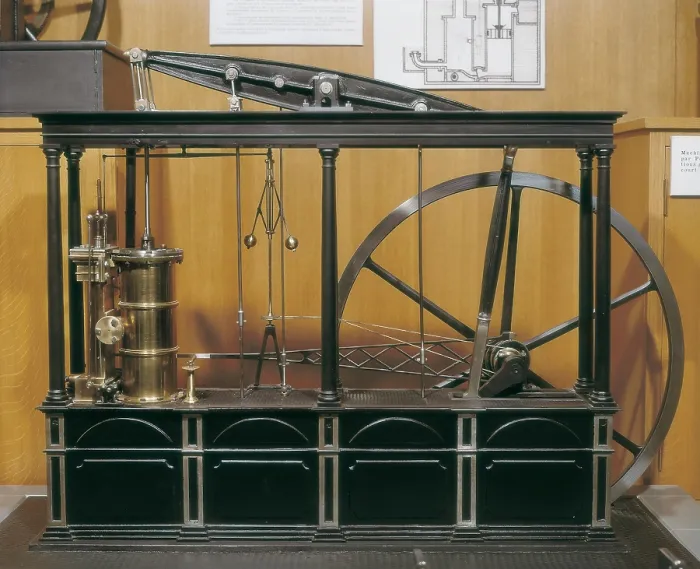 Framed Print : Reconstruction of the steam engine. 1765. FRANCE. Paris. Museum of Arts and Crafts (CNAM). - BeBa / Iberfoto / Everett Collection (240122)**US SALES ONLY** Framed Print : Reconstruction of the steam engine. 1765. FRANCE. Paris. Museum of Arts and Crafts (CNAM). - BeBa / Iberfoto / Everett Collection (240122)**US SALES ONLY**
