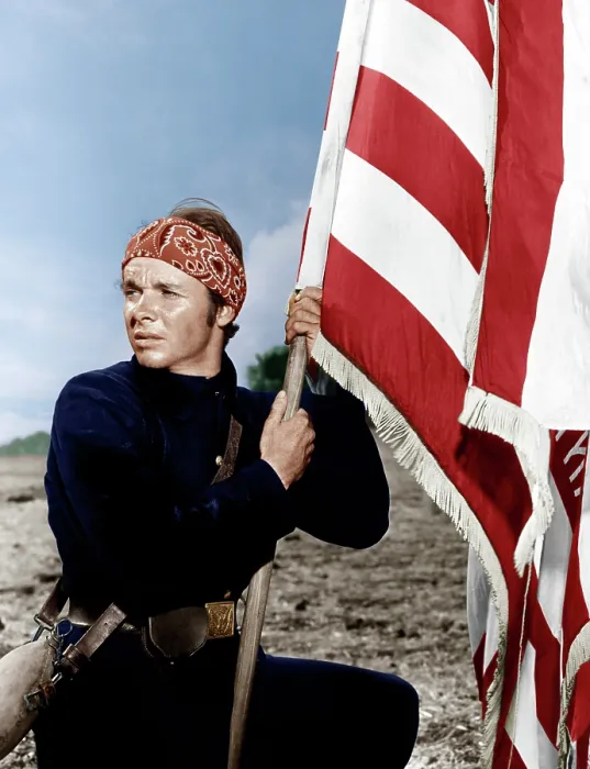 Framed Print : THE RED BADGE OF COURAGE, Audie Murphy, 1951