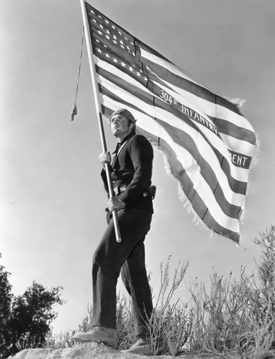 Framed Print : THE RED BADGE OF COURAGE, Audie Murphy, 1951