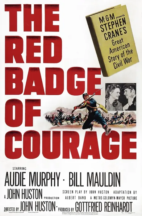 Framed Print : THE RED BADGE OF COURAGE, US poster art, Audie Murphy, 1951 Framed Print : THE RED BADGE OF COURAGE, US poster art, Audie Murphy, 1951