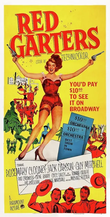 Framed Print : RED GARTERS, US poster art, Rosemary Clooney, 1954 Framed Print : RED GARTERS, US poster art, Rosemary Clooney, 1954