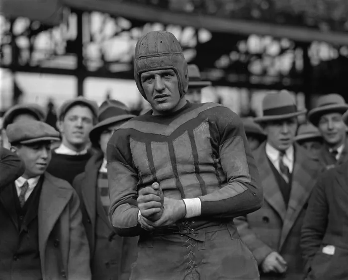Framed Print : Red Harold Grange, (1903-1991) in December 1925, after he left the University of Illinois to play professional football for the Chicago Bears Framed Print : Red Harold Grange, (1903-1991) in December 1925, after he left the University of Illinois to play professional football for the Chicago Bears