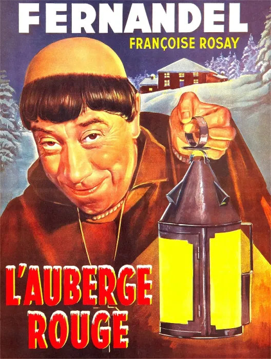 Framed Print : THE RED INN, (aka L'AUBERGE ROUGE), French poster, Fernandel, 1951