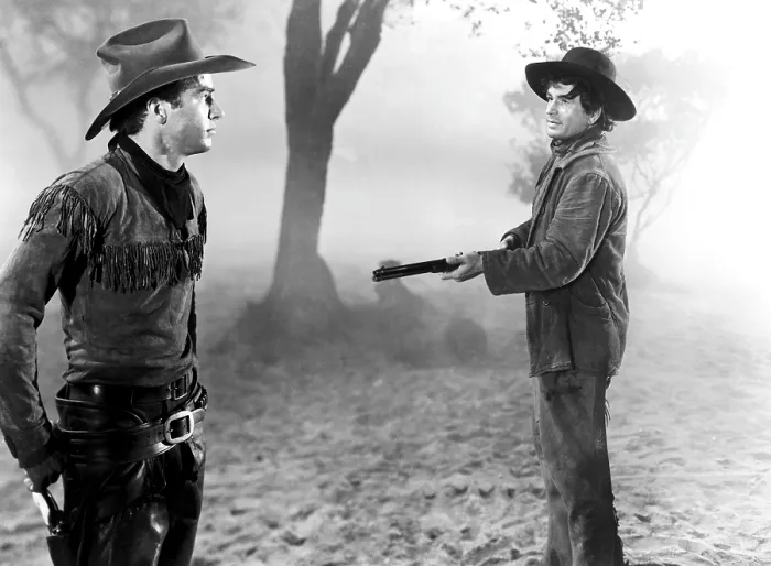 Framed Print : RED RIVER, Montgomery Clift, Noah Beery Jr. 1948