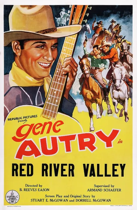 Framed Print : RED RIVER VALLEY, US poster, Gene Autry, 1936