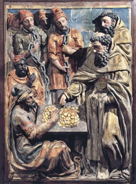 Framed Print : Redeption of prisoners (16th c.). Aragonese school. Sculpture. SPAIN. Valladolid. National Museum of Sculpture. AISA / Everett Collection**US SALES ONLY**
