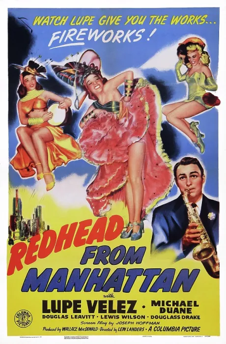 Framed Print : REDHEAD FROM MANHATTAN, US poster art, Lupe Velez, 1943