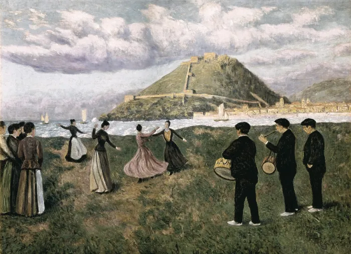 Framed Print : REGOYOS, Daro de (1875-1913). Basque Celebration at the Bay of San Sebastin. Impressionism. Oil on canvas. SPAIN. Barcelona. National Art Museum of Catalonia Framed Print : REGOYOS, Daro de (1875-1913). Basque Celebration at the Bay of San Sebastin. Impressionism. Oil on canvas. SPAIN. Barcelona. National Art Museum of Catalonia