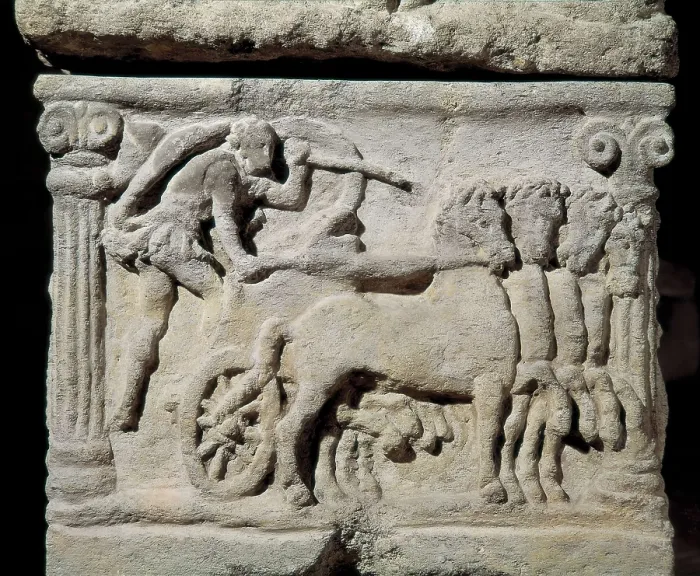 Framed Print : Relief with a chariot. From a sarcophagus. Etruscan art. Relief on rock. ITALY. Rome. National Etruscan Museum of Villa Julia. AISA / Everett Collection**US SALES ONLY** Framed Print : Relief with a chariot. From a sarcophagus. Etruscan art. Relief on rock. ITALY. Rome. National Etruscan Museum of Villa Julia. AISA / Everett Collection**US SALES ONLY**