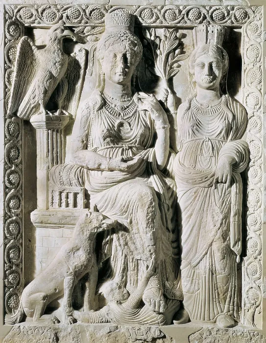 Framed Print : Relief depicting Queen Zenobia and a slave. 3rd c. Roman art. Late Empire. Relief on rock. SYRIA. Damascus. National Museum in Belgrade. Proc: SYRIA. Palmira Framed Print : Relief depicting Queen Zenobia and a slave. 3rd c. Roman art. Late Empire. Relief on rock. SYRIA. Damascus. National Museum in Belgrade. Proc: SYRIA. Palmira