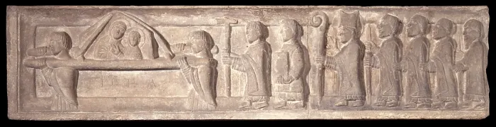 Framed Print : Relief with the procession of Our Lady of the Idea, by Unknown Artist, cs Framed Print : Relief with the procession of Our Lady of the Idea, by Unknown Artist, cs