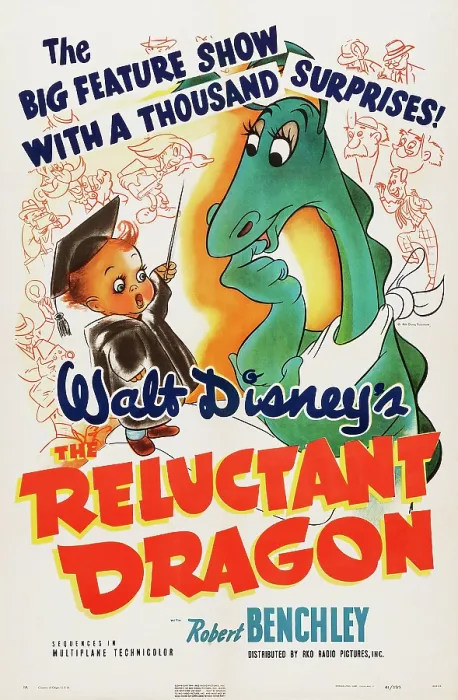 Framed Print : THE RELUCTANT DRAGON, US poster art, 1941