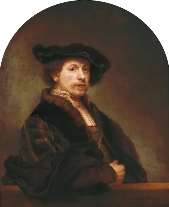Framed Print : REMBRANDT, Harmenszoon van Rijn, called (1606-1669). Self-portrait at the age of 34. 1640. Flemish art. Oil on canvas. UNITED KINGDOM. London. National Gallery Framed Print : REMBRANDT, Harmenszoon van Rijn, called (1606-1669). Self-portrait at the age of 34. 1640. Flemish art. Oil on canvas. UNITED KINGDOM. London. National Gallery